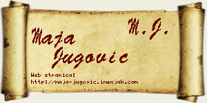 Maja Jugović vizit kartica